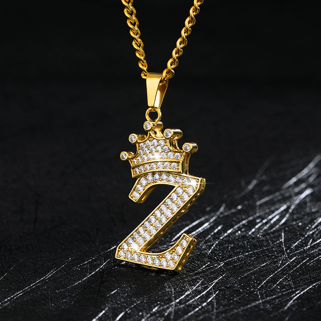 Zircon Alphabet Necklace