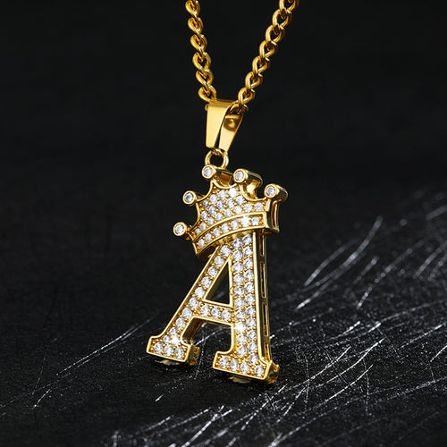 Load image into Gallery viewer, Zircon Alphabet Necklace
